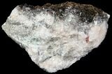 Fibrous Mineralization (Roselite?) on Quartz - Morocco #74305-1
